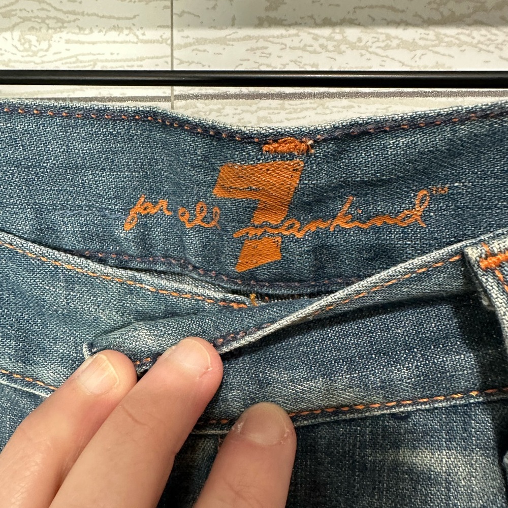 7FAM Bootcut Jeans Size 28 - Picture 3 of 8